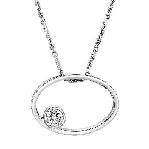 Колье из белого золота 45 см IQ Diamonds