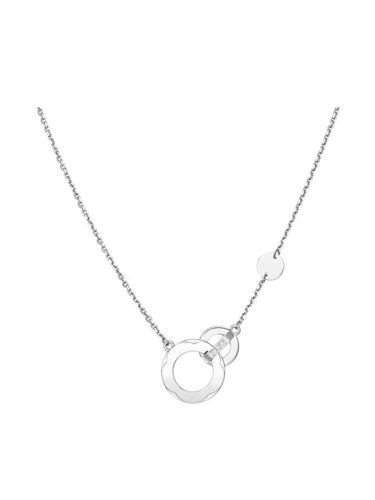 Колье из белого золота 50 см PLATINA jewelry