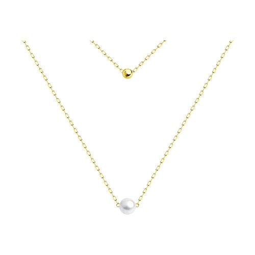 Колье из желтого золота 43 см Diamant