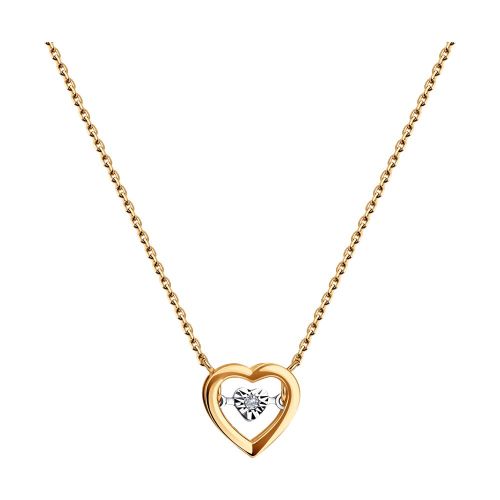 Колье из комбинированного золота 40-50 см Diamant
