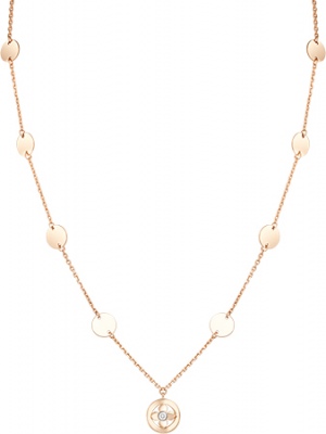 Колье из комбинированного золота 40 см PLATINA jewelry