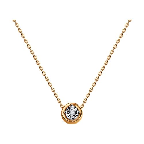 Колье из комбинированного золота 45 см SOKOLOV Diamonds
