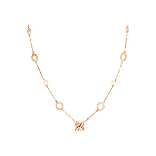 Колье из комбинированного золота 50 см PLATINA jewelry