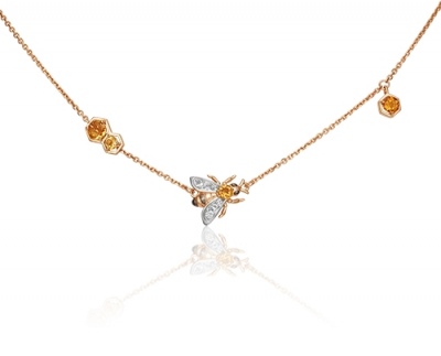 Колье из красного золота 40 см PLATINA jewelry