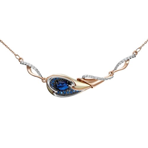 Колье из красного золота 45 см PLATINA jewelry