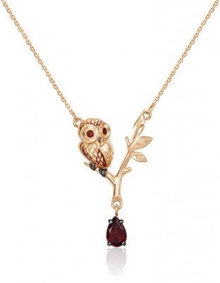 Колье из красного золота 50 см PLATINA jewelry