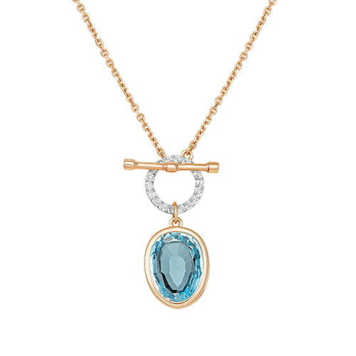 Колье из красного золота 60 см PLATINA jewelry
