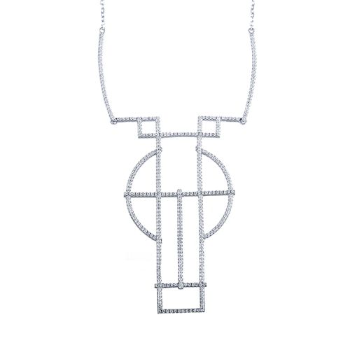 Колье из серебра 35 см Element47