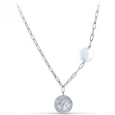 Колье из серебра 38 см Silver Wings