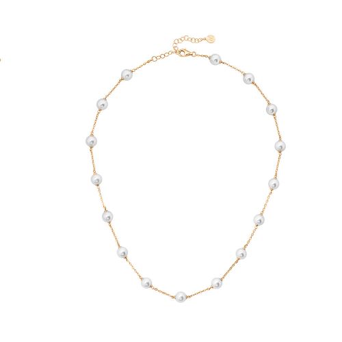 Колье из серебра 40-50 см Majorica
