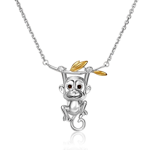 Колье из серебра 40 см PLATINA jewelry