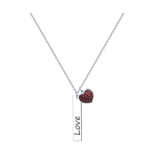 Колье из серебра 45 см Diamant