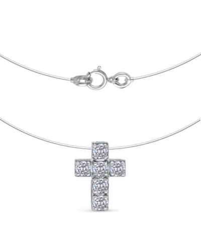 Колье из серебра/лески 42 см DIALVI JEWELRY