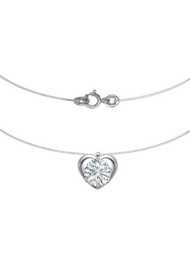 Колье из серебра/лески 45 см DIALVI JEWELRY