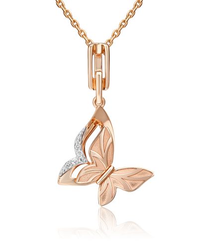 Кулон из красного золота/белого золота PLATINA jewelry
