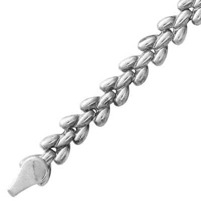 Ожерелье из серебра 40 см Эстет