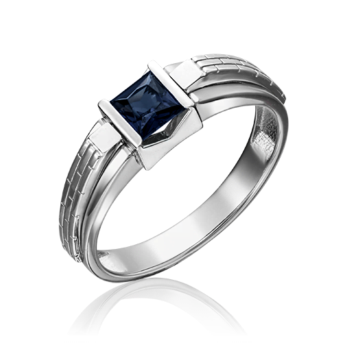 Перстень из белого золота р.17,5 PLATINA jewelry