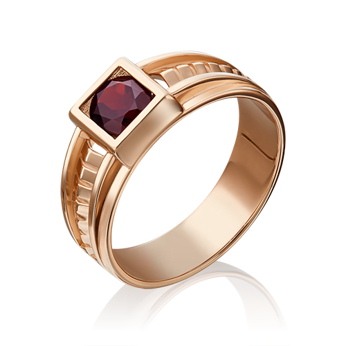 Перстень из красного золота р.21 PLATINA jewelry