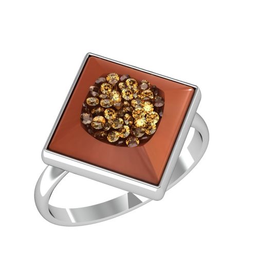 Перстень из серебра р.17,5 ПРИВОЛЖСКИЙ ЮВЕЛИР