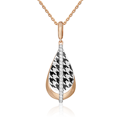 Подвеска из комбинированного золота PLATINA jewelry