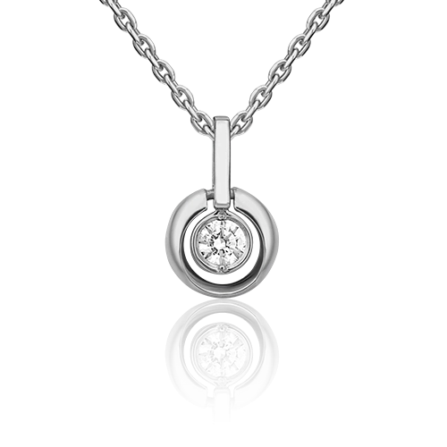 Подвеска из платины с бриллиантом PLATINA jewelry