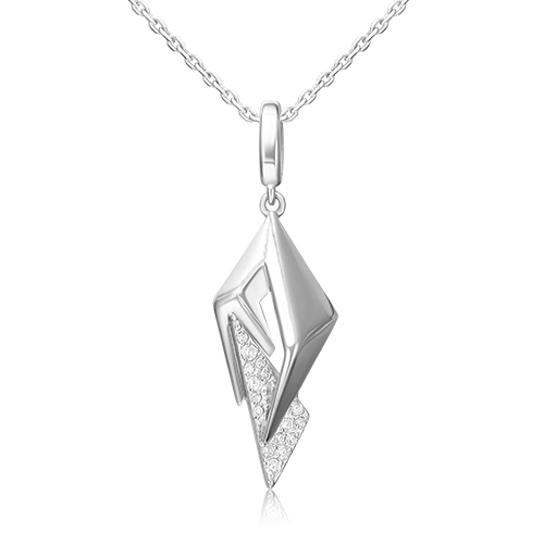 Подвеска из серебра с фианитом PLATINA jewelry