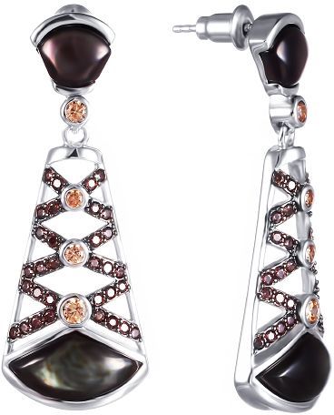Серьги женские из серебра Джей Ви