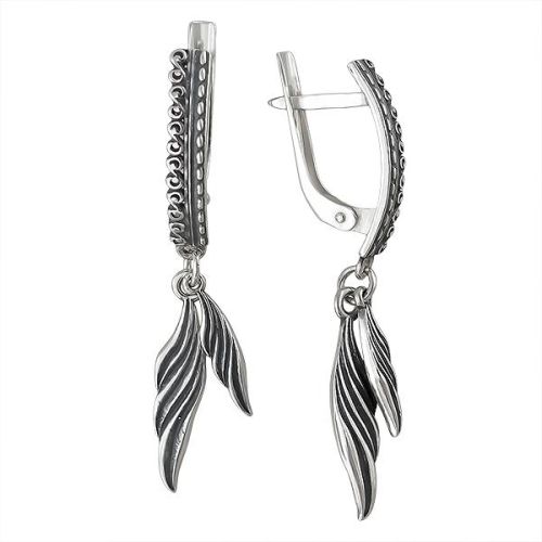 Серьги женские из серебра Золотые купола