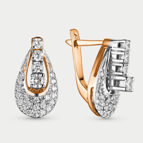 Серьги из розового золота GOLD CENTER