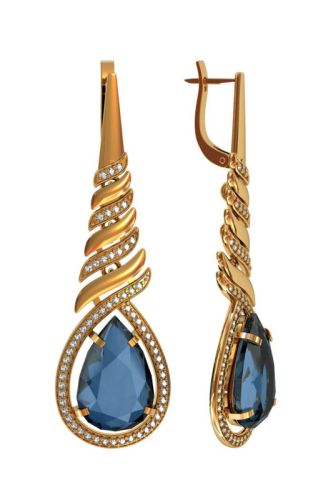 Серьги из серебра ПРИВОЛЖСКИЙ ЮВЕЛИР