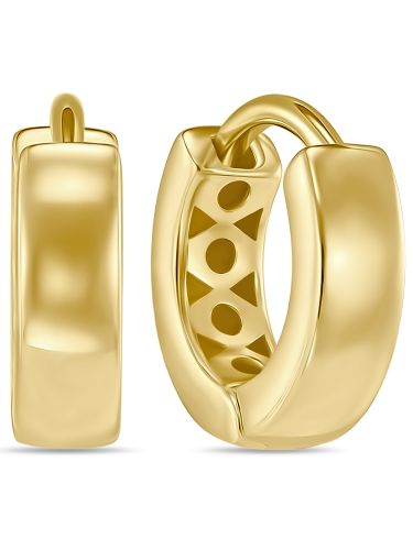 Серьги конго из желтого золота MIUZ Diamonds (Московский ювелирный завод