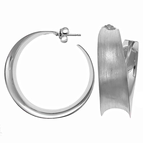 Серьги конго из серебра gf.italia