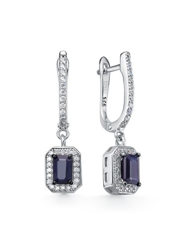 Серьги подвески из серебра INCRUA