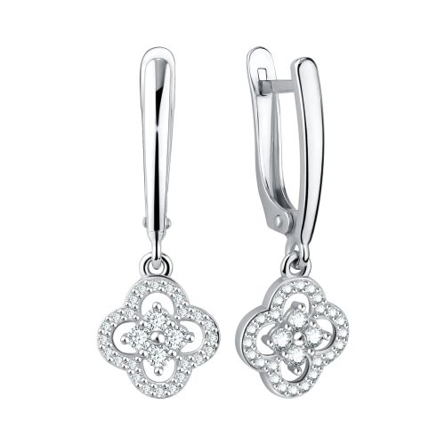Серьги подвески из серебра TALANT