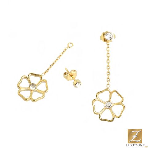 Серьги подвески из стали NINA RICCI