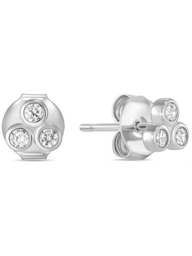Серьги пусеты из серебра MIUZ Diamonds (Московский ювелирный завод