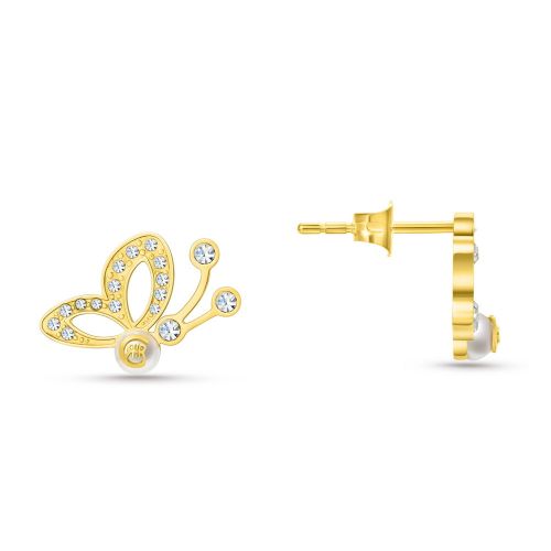 Серьги пусеты из стали Cerruti 1881