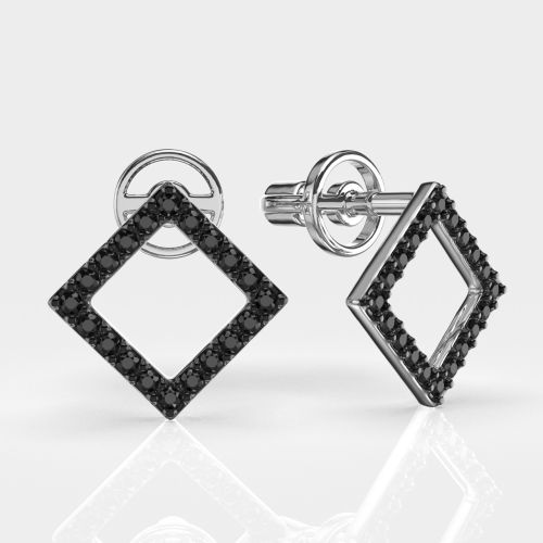 Серьги пусеты из золота INFINI