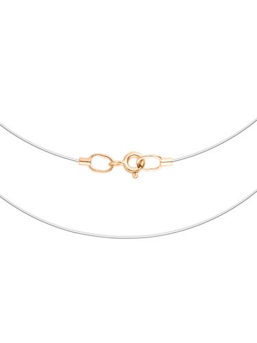 Шнурок из серебра/лески 45 см DIALVI JEWELRY
