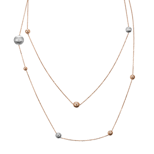 Сотуар из комбинированного золота 90 см PLATINA jewelry