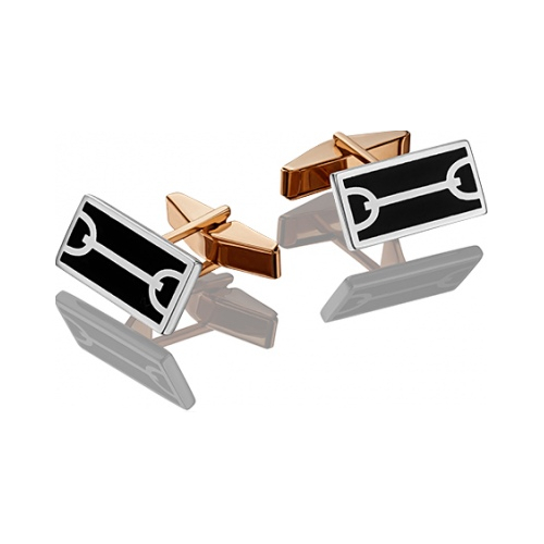 Запонки из ювелирного сплава с эмалью PLATINA jewelry